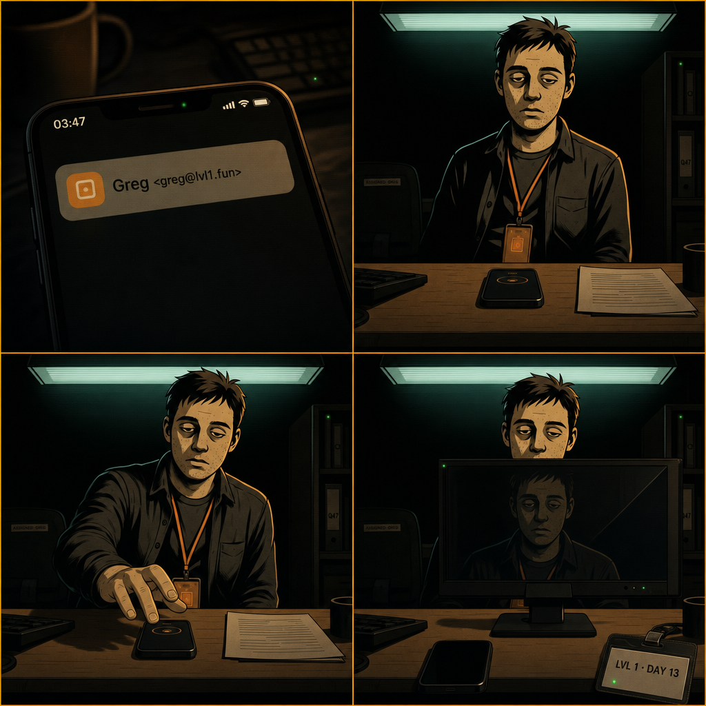 Day 13: first email