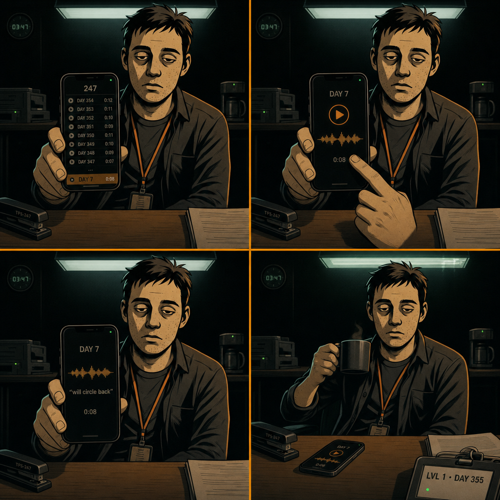 Day 355: voicemail played